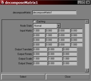 decomposeMatrix Interface